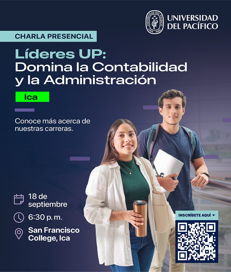 Charla presencial: «Líderes UP: Domina la Contabilidad y la Administración» – Ica